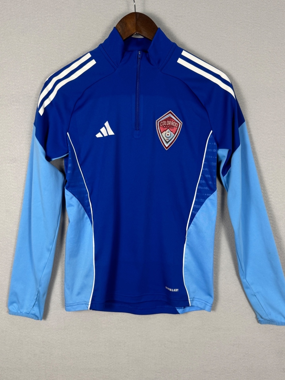 Colorado Rapids Youth L Soccer Long Sleeve Jersey Blue
